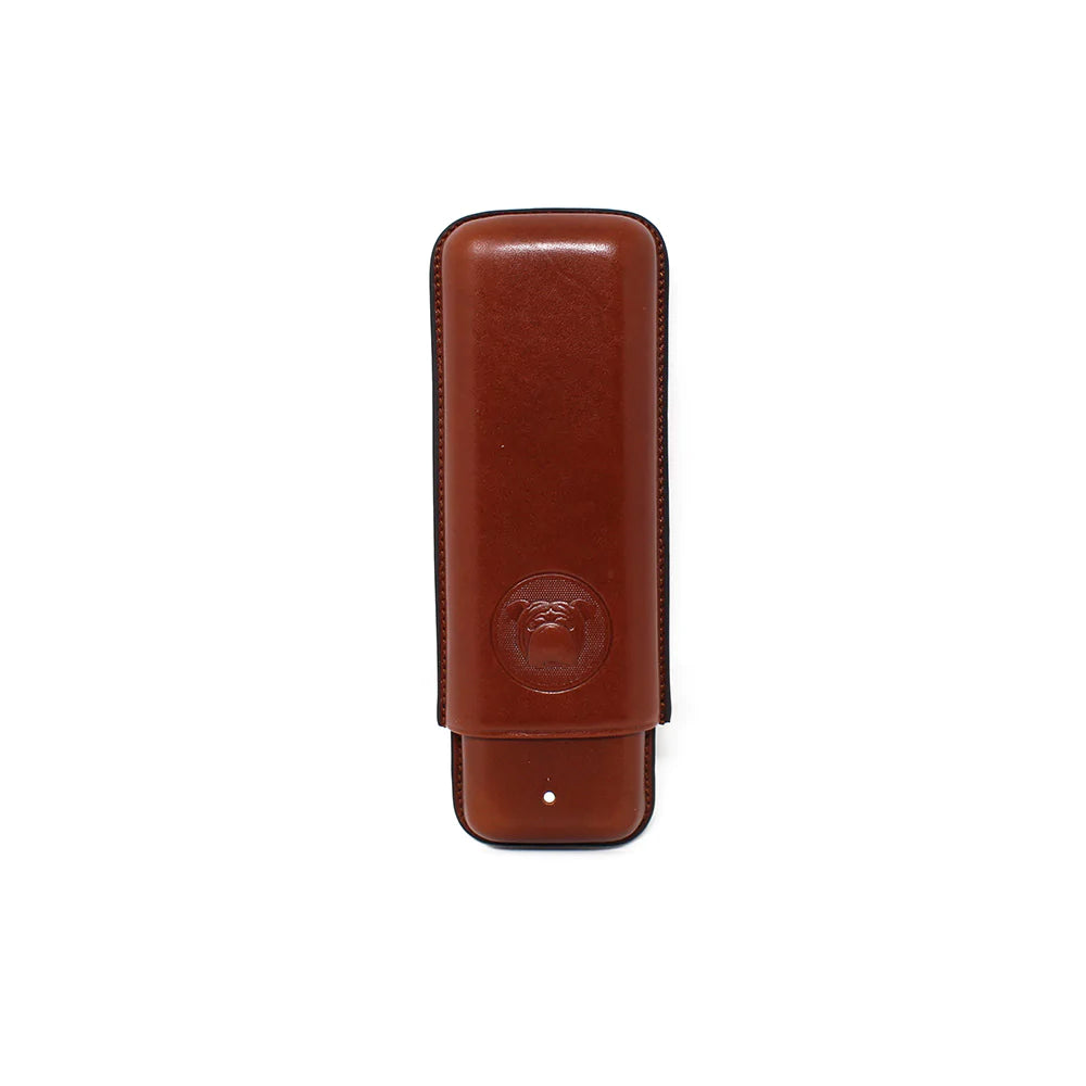 Alfred Dunhill Bulldog 2F Corona Brown Cigar Case