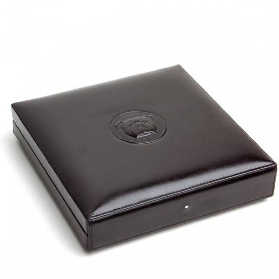 Dunhill White Spot Travel Humidor - Bulldog Black (10 cigars)