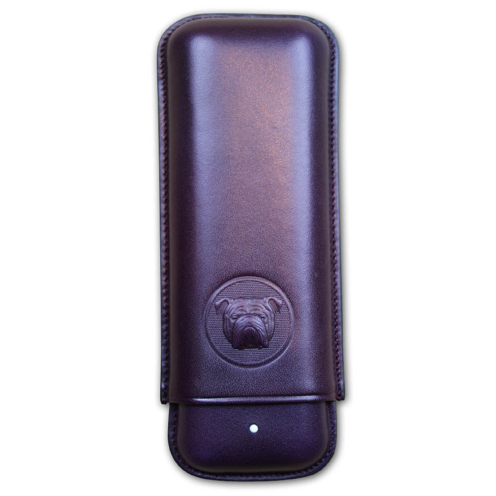 Alfred Dunhill Bulldog 2 Finger Corona Purple Cigar Case