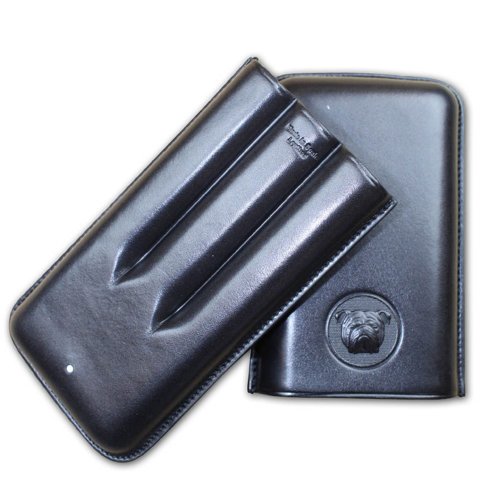 Alfred Dunhill Bulldog 3F Corona Black Cigar Case