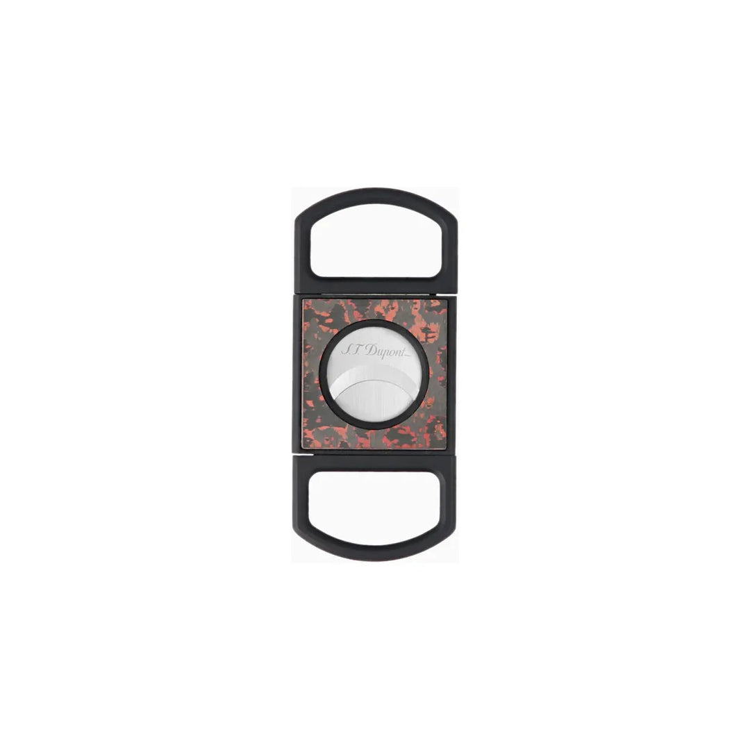 S.T Dupont Straight Cigar Cutter Carbon Fiery Lava