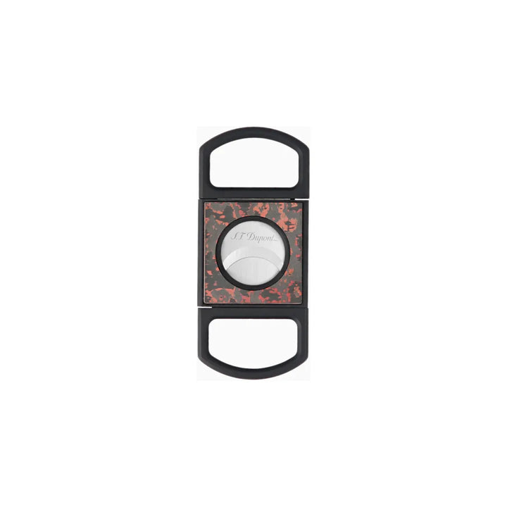 S.T Dupont Straight Cigar Cutter Carbon Fiery Lava