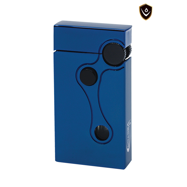 Vector Lighter Elite Dual Flame Sparkle Blue