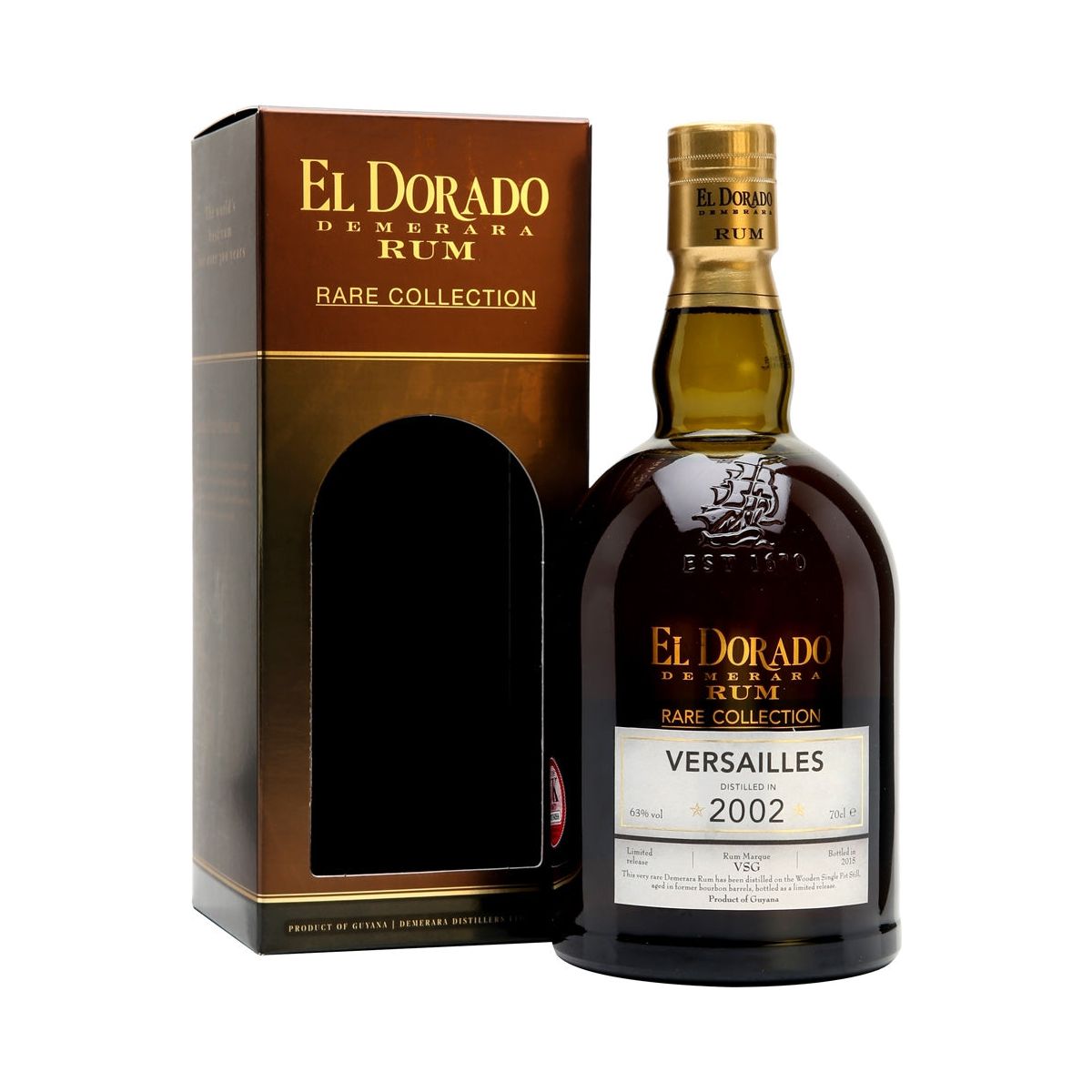 El Dorado Versailles 2002 12 Year Old Rare Collection, rum, fine spirits, premium drinks