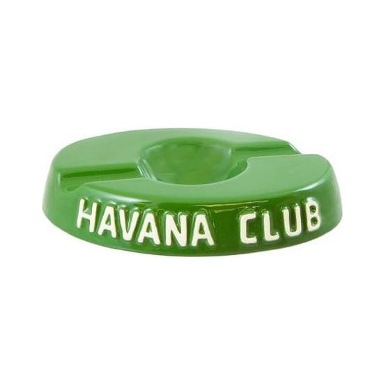 El Socio Double Ashtray Bottle Green, cigar ashtrays, cigar accesories, Havana Club ashtrays
