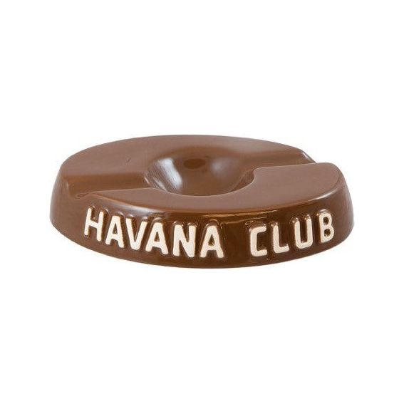 El Socio Double Ashtray Havana Brown, cigar ashtrays, cigar accesories, Havana Club ashtrays