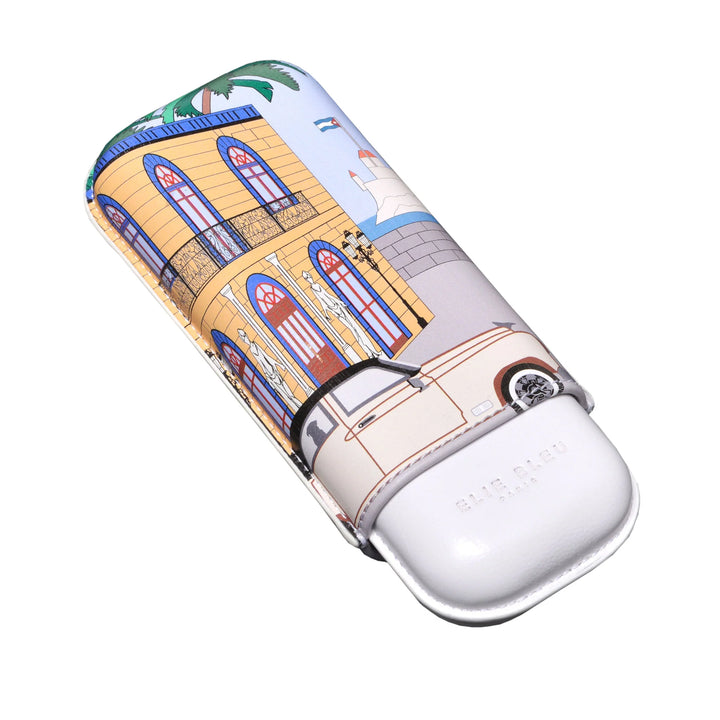 Elie Bleu Casa Cubana No.1 Leather Cigar Case (2 Cigars)