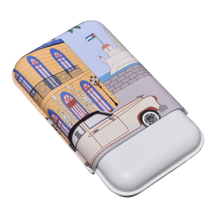 Elie Bleu Casa Cubana No.1 Leather Cigar Case (3 Cigars)