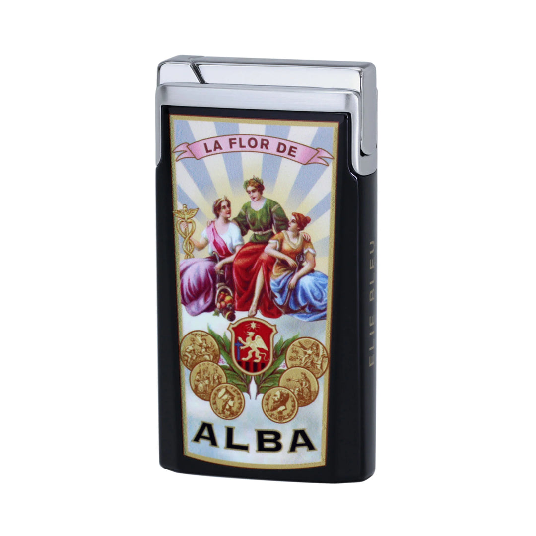 Elie Bleu Cigar Lighter Jet Flame Alba Black