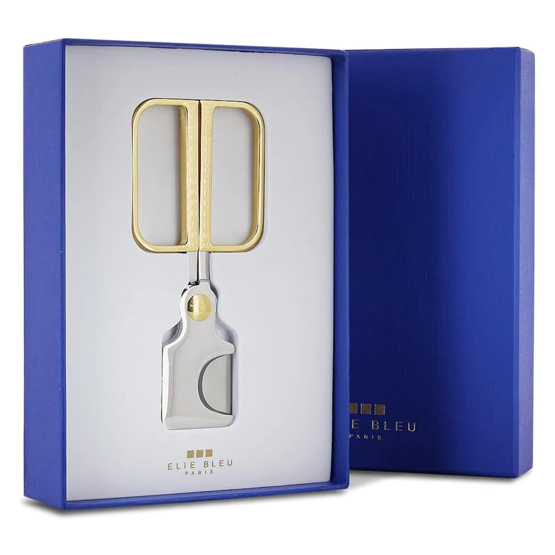Elie Bleu Cigar Scissors Gold Button (Cutter)