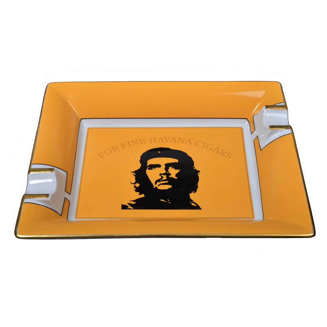 Elie Bleu Porcelain Cigar Ashtray "CHE" Yellow