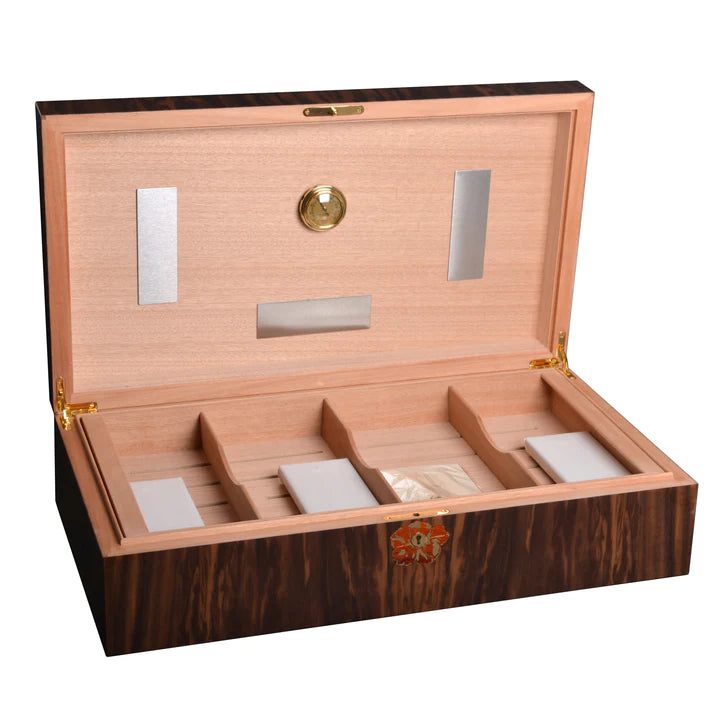 Elie Bleu Cigar Humidor Tiger Walnut Flamed-250 Cigars