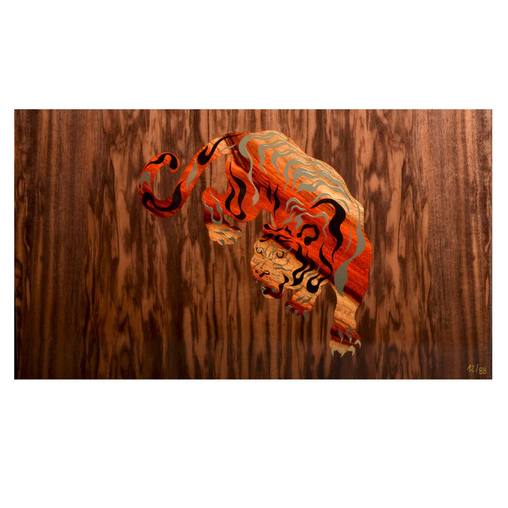 Elie Bleu Cigar Humidor Tiger Walnut Flamed-250 Cigars