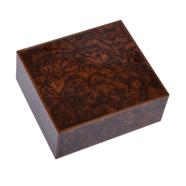 Elie Bleu Wooden Humidor Walnut Burl - (75 Cigars)