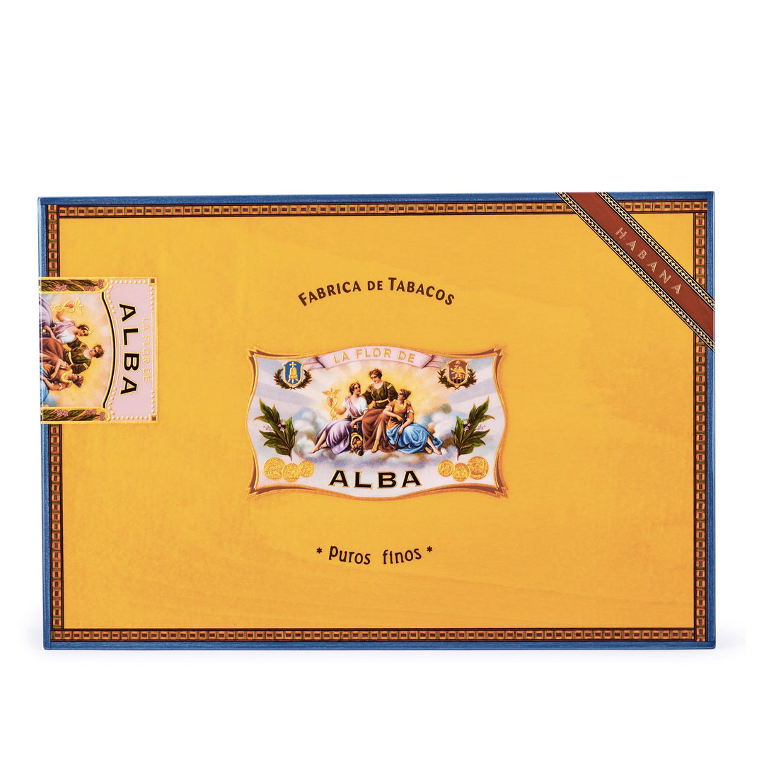 Elie Bleu Wooden Humidor "Alba" Gold Yellow Sycamore (110 Cigars), humidors, cigar humidors, cigar accessories