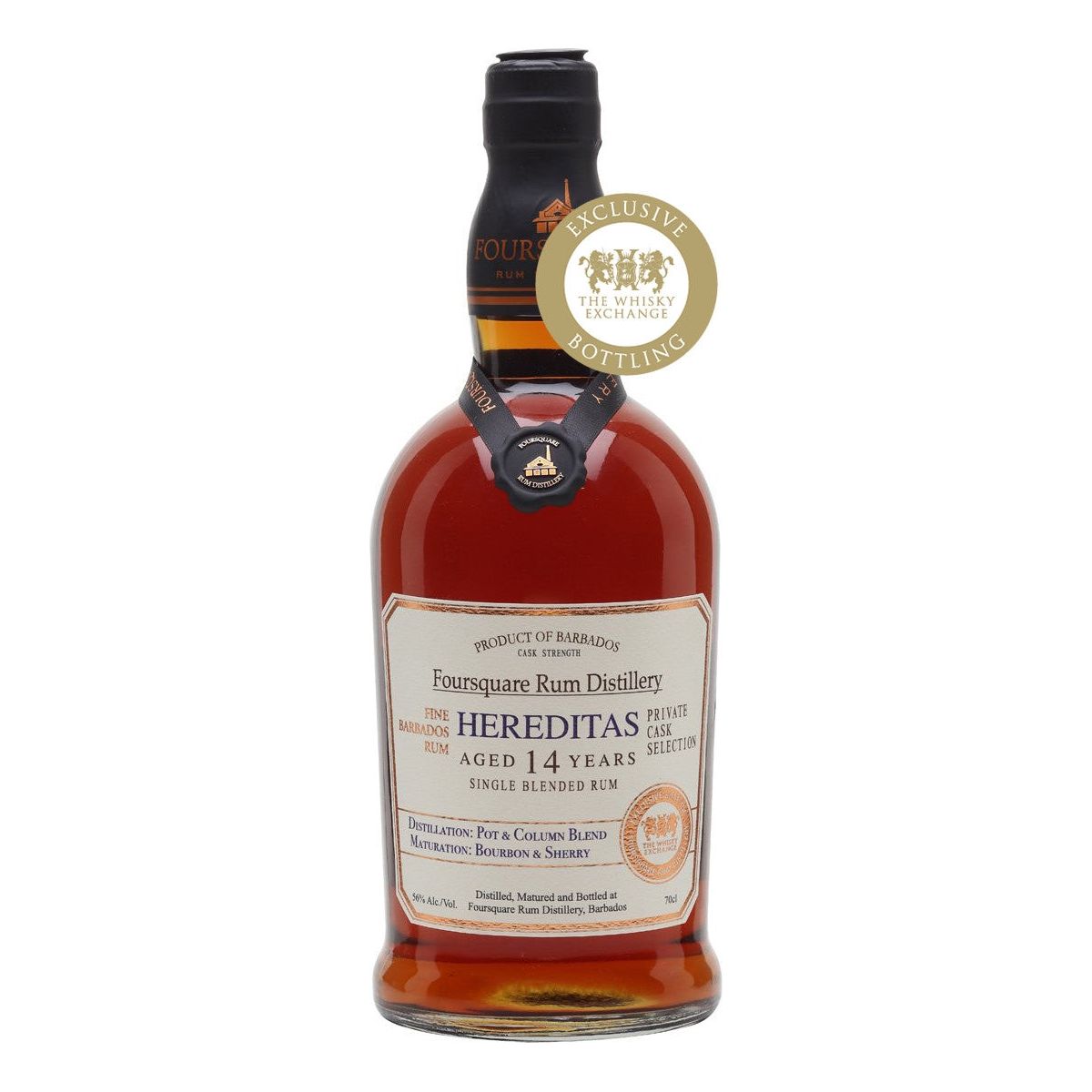 Foursquare Hereditas 14 Years Old TWE Exclusive, rum, premium drinks, fine spirits