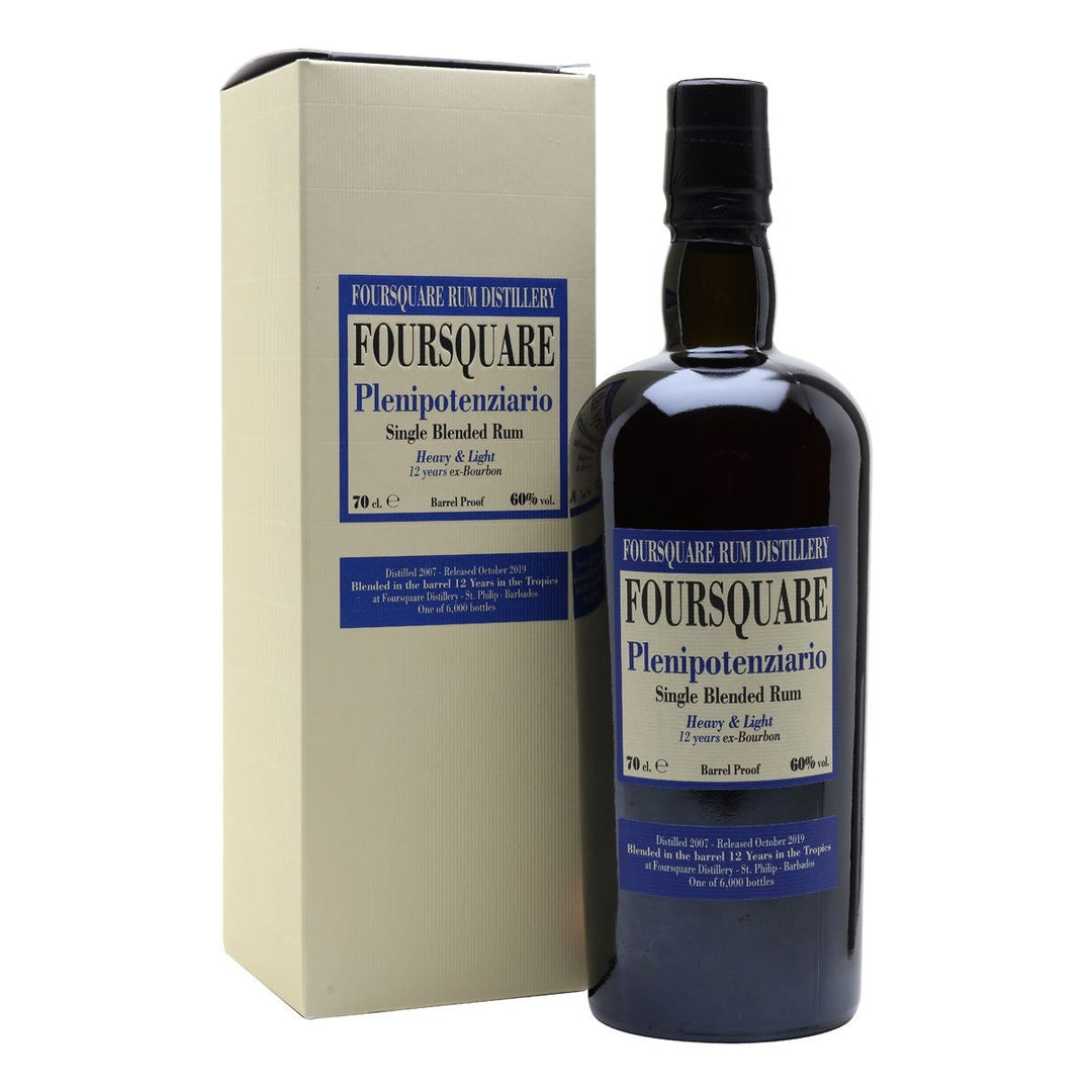 Foursquare Plenipotenziario 2007 12 years, rum, fine spirits, premium drinks
