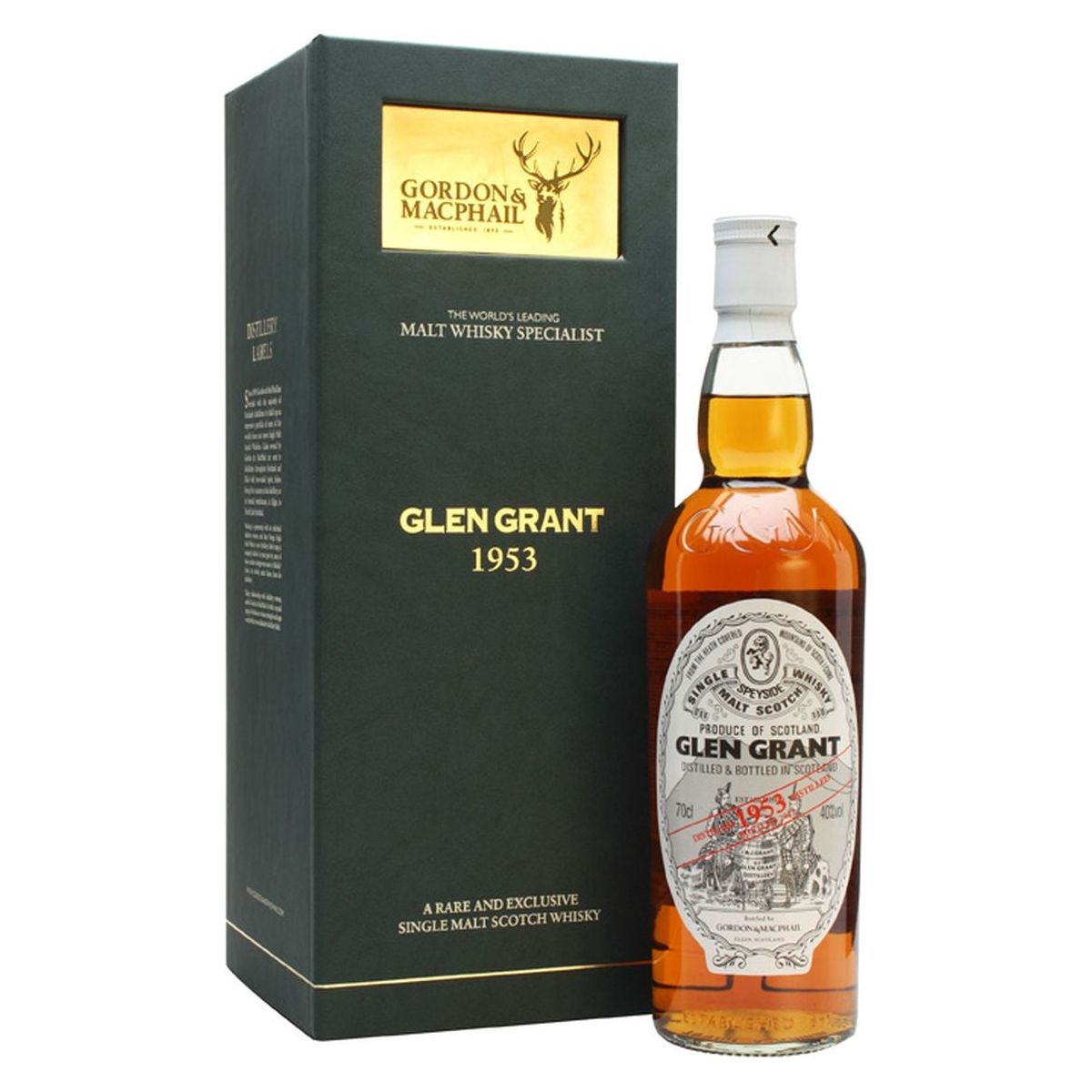 Glen Grant 1953 52 Year Old Gordon & Macphail, single malt, fine spirits, premium drinks
