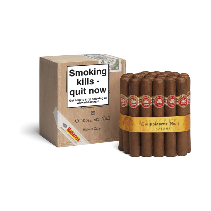 H. Upmann Connossieur 1, cabinet of 25, cuban cigars, No6 Cavendish London