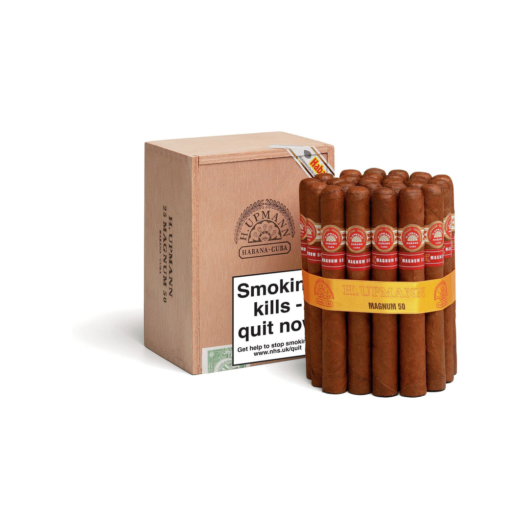 H. Upmann Magnum 50, cuban cigars, hande made cigars, box of 25
