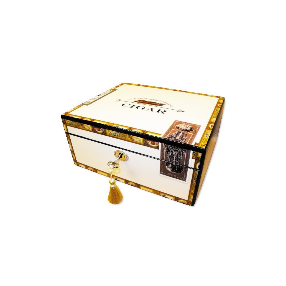 Budget cigar humidor, 60-70 cigars, cigar accesories 
