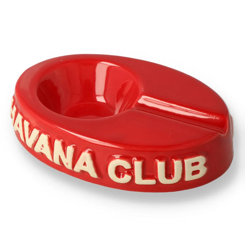 Havana Club Cuban Cigar Ashtray Vermillon Red (El Chico)