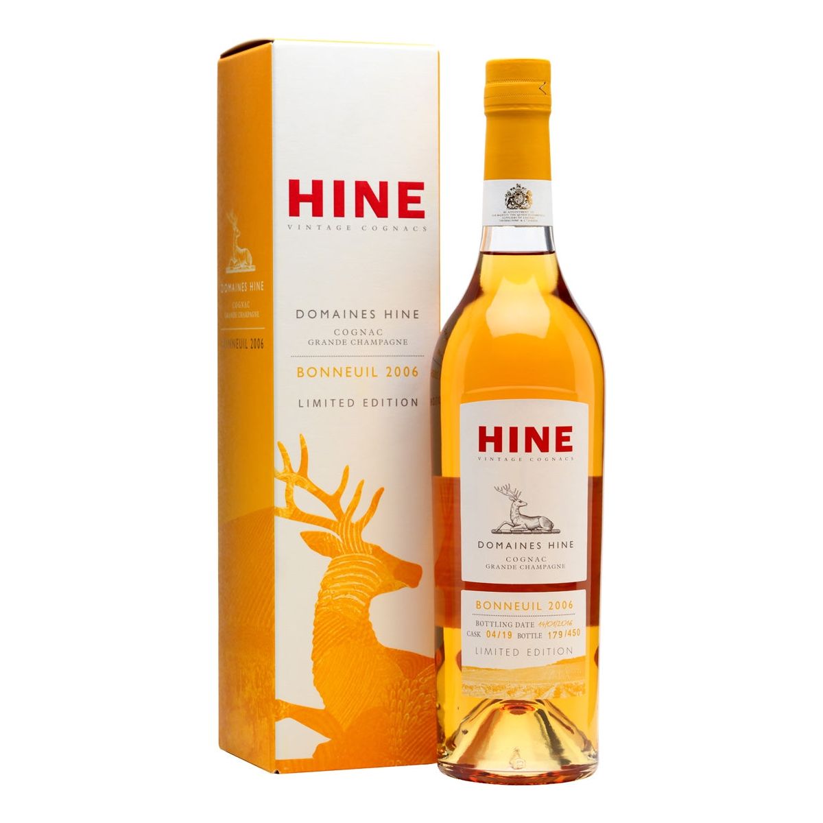 Hine Vintage Cognac Bonneuil 2006 - Limited Edition Bottle 330/450, vintage cognacs, premium drinks, fine spirits