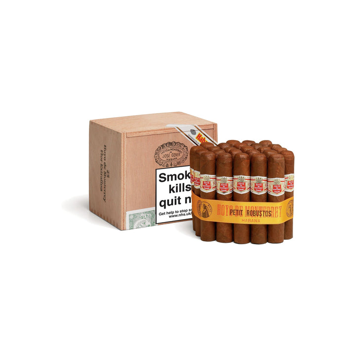 Hoyo De Monterrey Petit Robustos, cuban cigars, hande made cigars, cabinet of 25