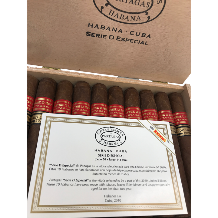 Partagas Serie D Especial Limited Edition 2010