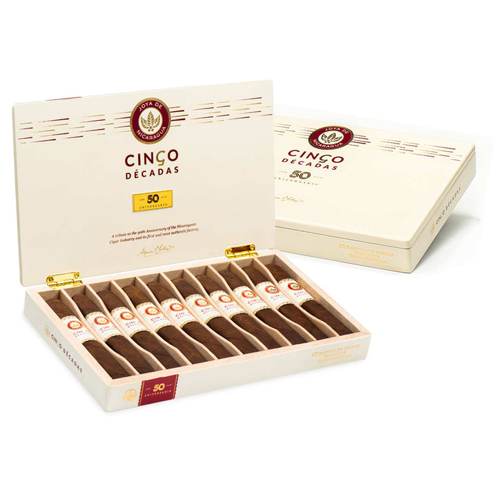 Joya de Nicaragua Cinco Decadas Diadema, nicaraguan cigars, hand made cigars, new world cigars, box of 10
