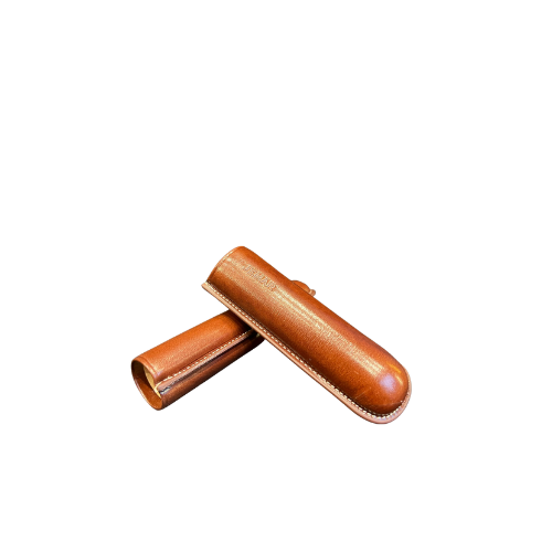 Jemar Leather Cigar Case Single Robusto Brown