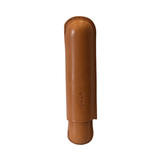 Jemar Leather Cigar Case Single Robusto Natural