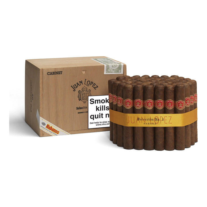 Juan Lopez Seleccion No. 2, cuban cigars, hand made cigars, cabinet of 50