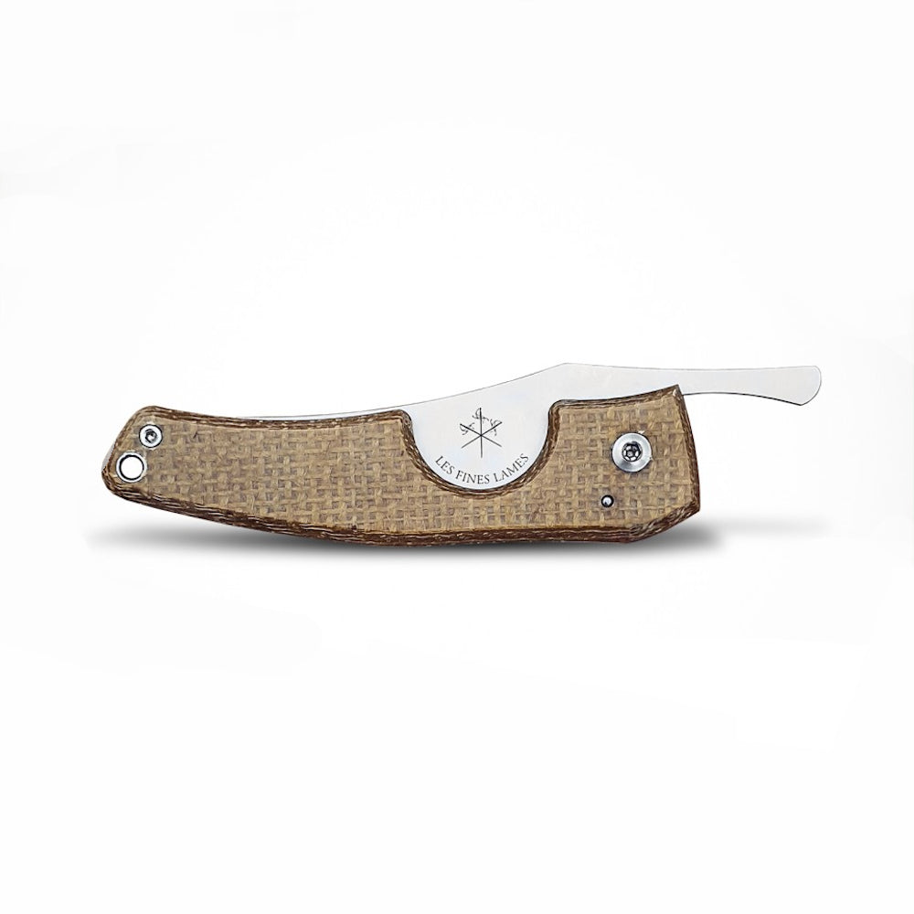 Les Fines Lames Le Petit Cigar Knife - Caramel Micarta