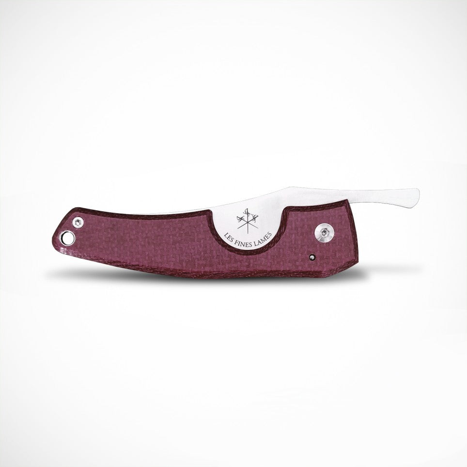 Les Fines Lames Le Petit Cigar Knife Plum Micarta
