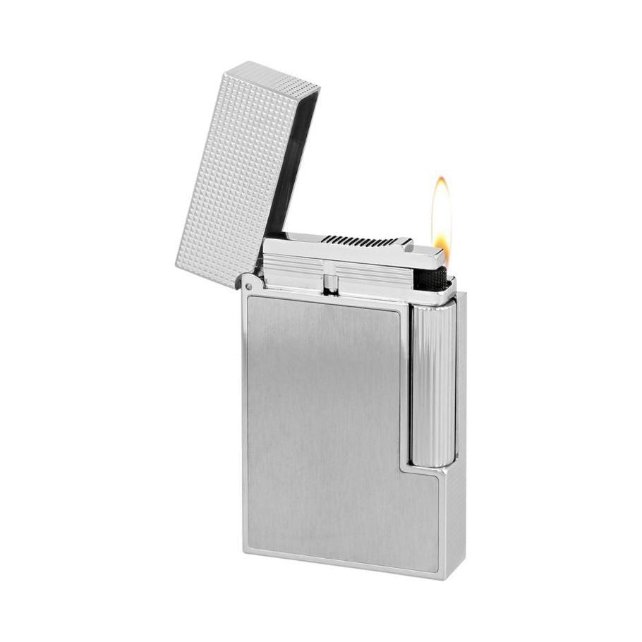 S.T Dupont Ligne 2 Lighter Palladium Brushed Silver
