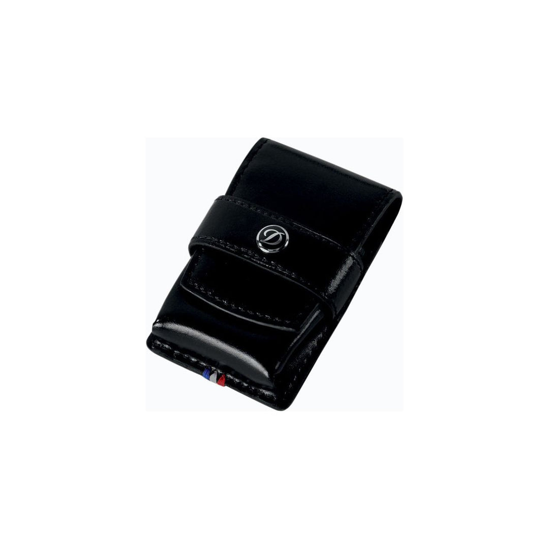 S.T. Dupont Black Smooth Leather Lighter Case