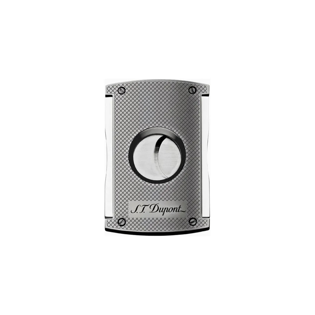 S.T Dupont Cigar Cutter Maxijet Chequered Chrome
