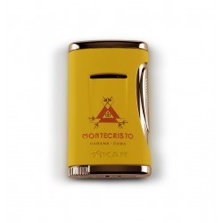 Xikar Montecristo Cigar Cutter and Lighter Yellow