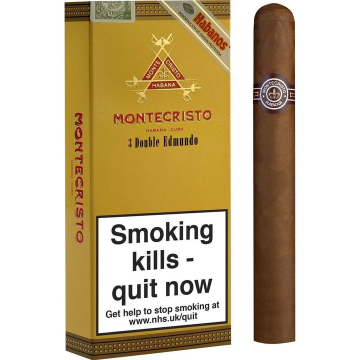 Montecristo Double Edmundo, cuban cigars, hand made cigars, pack of 3