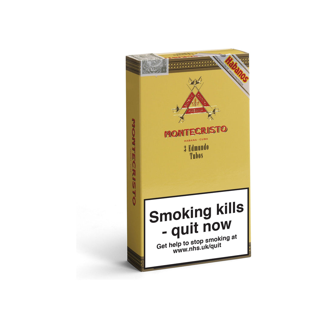 Montecristo Edmundo, cuban cigars, hand made cigars, pack of 3 tubos