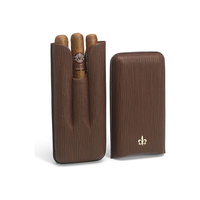 Montecristo Series 1935 Fleur De Lis Leather Gift Pouch