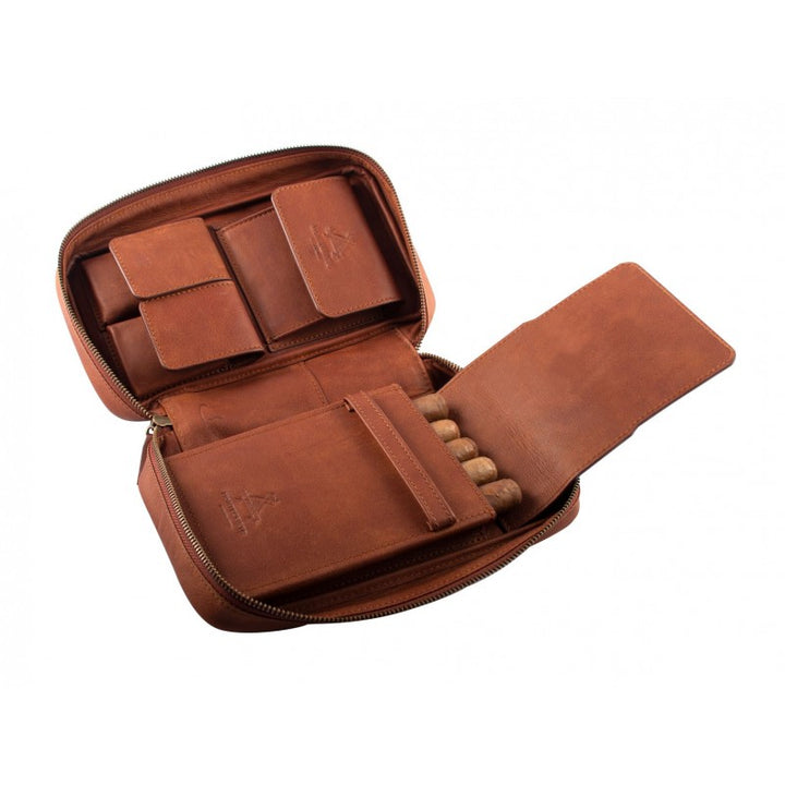 Montecristo Leather Travel Humidor-5 Cigars