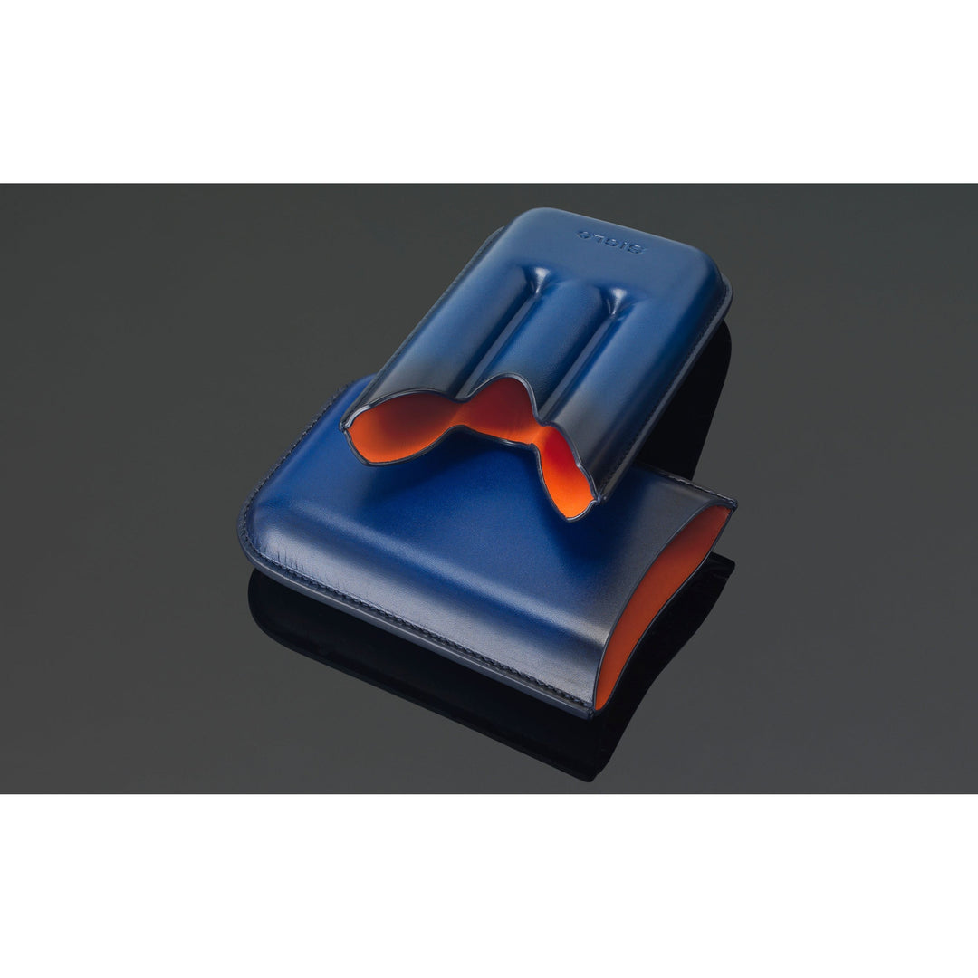 PCC Siglo Patina Cigar Case Blue 3 Fingers