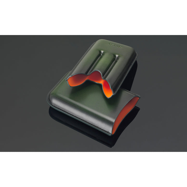 PCC Siglo Patina Cigar Case Green 3 Fingers