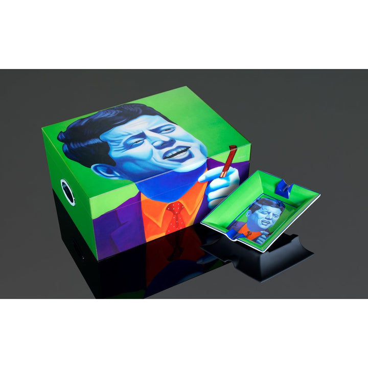 PCC Siglo Cigar Humidor &amp; Ashtray JFK Limited Edition
