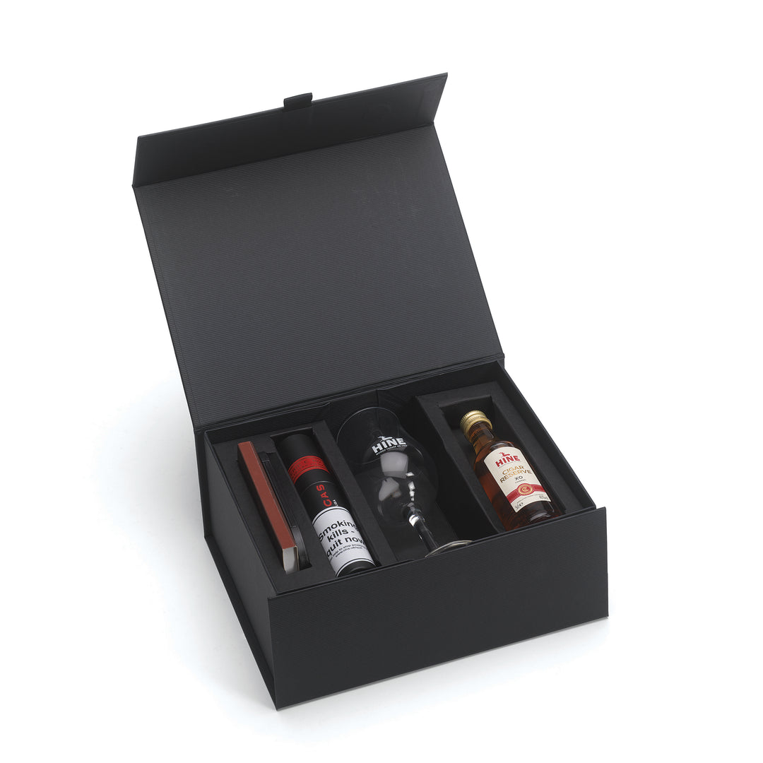 Partagas Serie E No.2 with Hine Cigar Reserva XO Cognac Gift Set