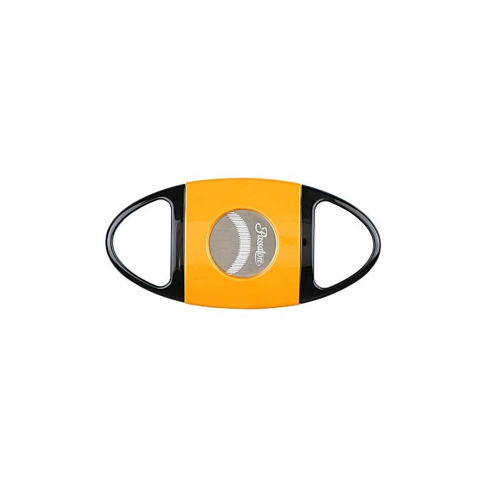 Passatore Cigar Cutter Black Yellow Chrome Blades