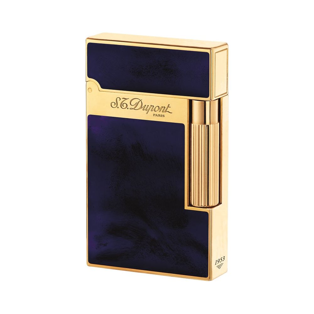 ST Dupont Lighter Ligne 2 Atelier Navy Blue Chinese Lacquer