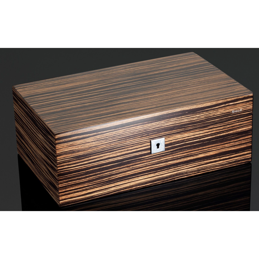 PCC Siglo Humidor Piano Finish Ebony - 75 / 100 Sticks
